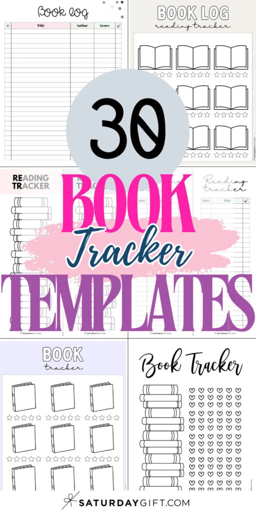 30 Book Tracker Templates | SaturdayGift