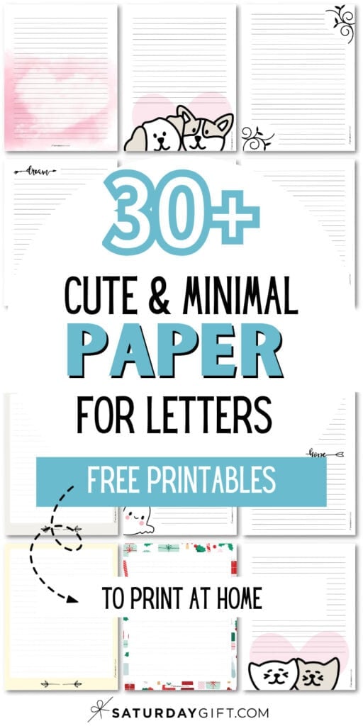 30+ Cute and Minimal Paper for Letters | SaturdayGift