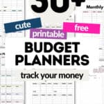 30+ Cute and Printable Budget Planners | SaturdayGift