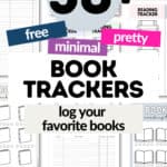 30+ Free and Minimal Book Trackers | SaturdayGift