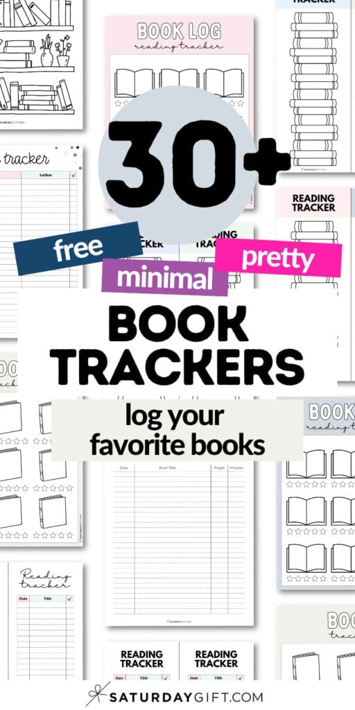 30+ Free and Minimal Book Trackers | SaturdayGift