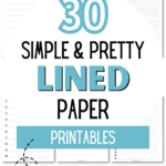 30 Simple and Pretty Lined Paper Printables | SaturdayGift