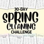 30-day Spring Cleaning Challenge - Printable Checklists | SaturdayGift
