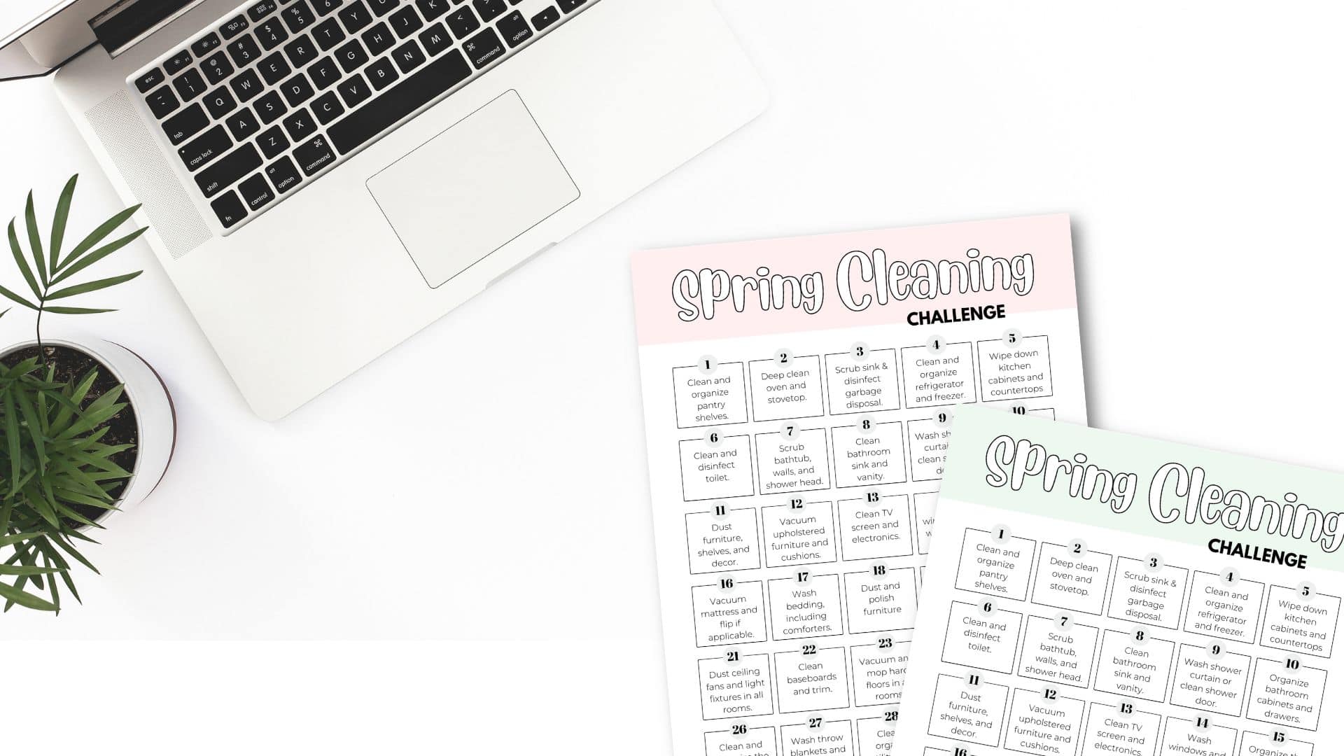 30-Day Spring Cleaning Challenge + Printable - SaturdayGift