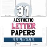31 Aesthetic Letter Papers | SaturdayGift