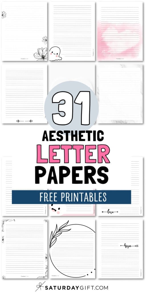 31 Aesthetic Letter Papers | SaturdayGift