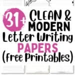 31+ Clean and Modern Letter Writing Papers | SaturdayGift