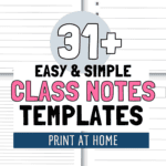 31+ Easy and Simple Class Notes Templates | SaturdayGift