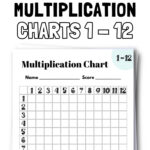 31 Free Printable Multiplication Charts 1-12 | SaturdayGift