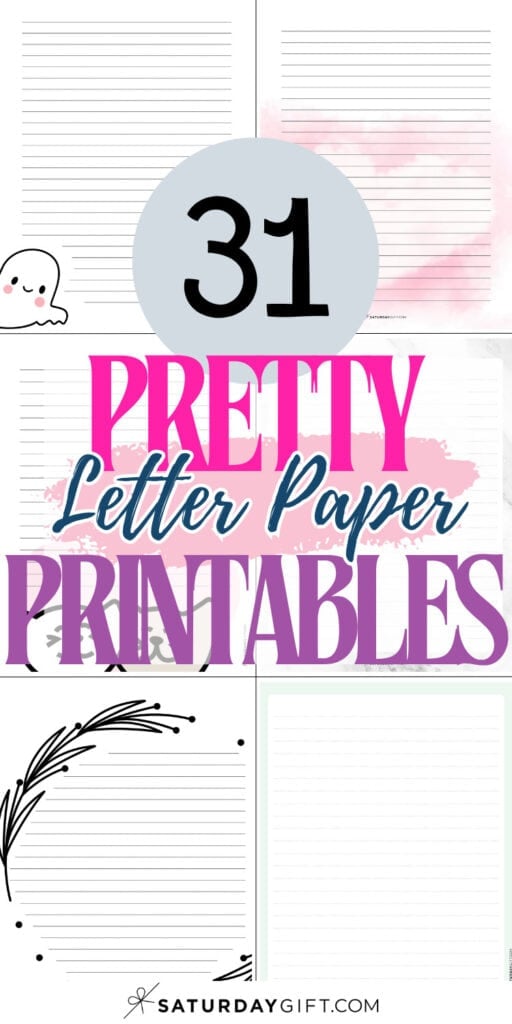 31 Pretty Letter Paper Printables | SaturdayGift
