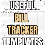 31 Usefull Bill Tracker Templates to Print | SaturdayGift