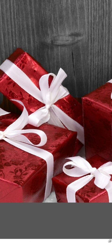Red Christmas Gift Boxes Wallpaper