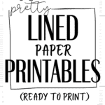 38 Pretty Lined Paper Printables | SaturdayGift