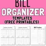 39 Bill Organizer Templates Free Printables | SaturdayGift