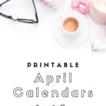 Cute (&amp; Free!) Printable April 2020 Calendar | SaturdayGift