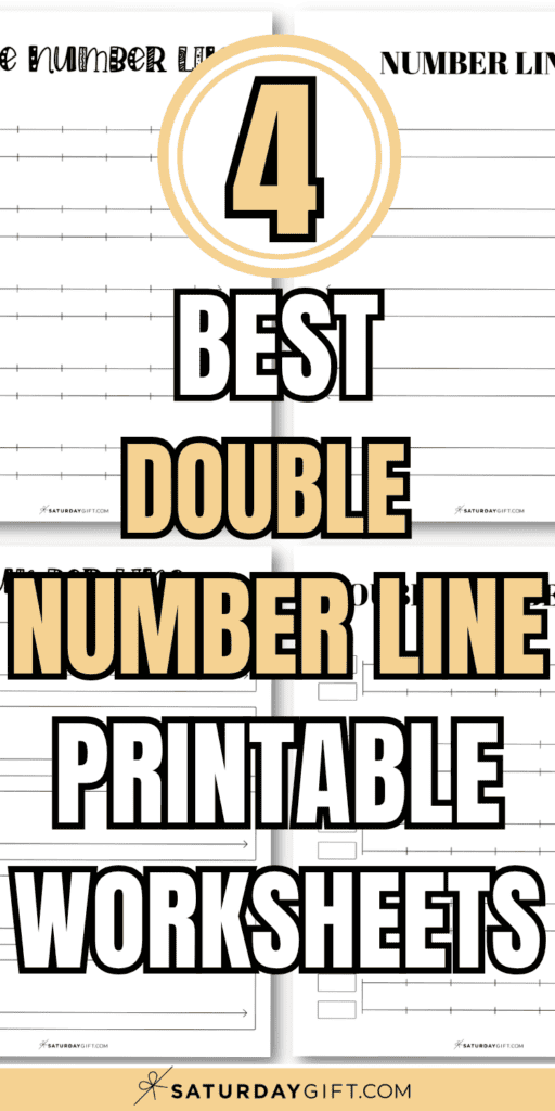 4 Best Double Number Line Printable Worksheets | SaturdayGift