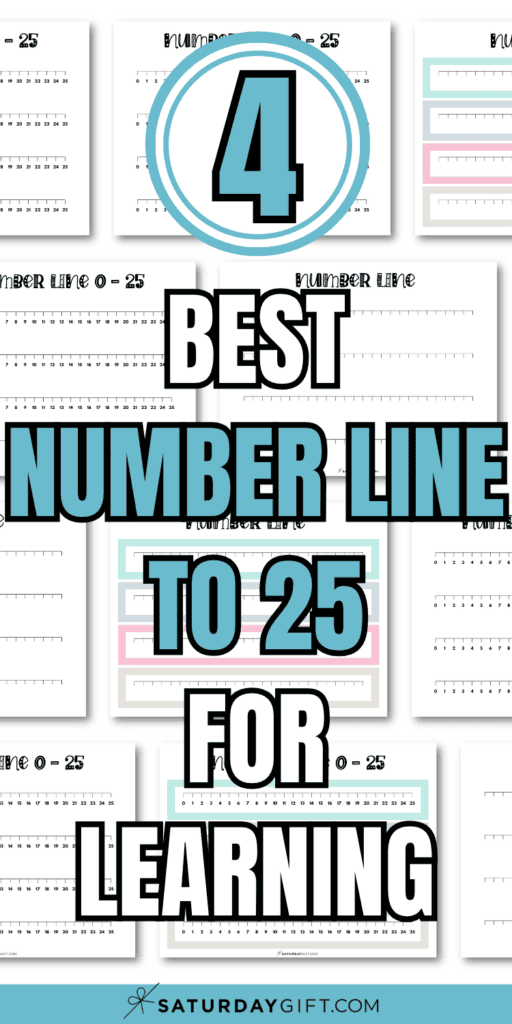 4 Best Number Line to 25 for Learning | SaturdayGift
