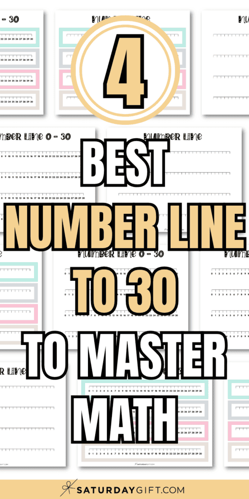 4 Best Number Line to 30 to Master Math | SaturdayGift