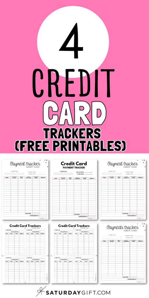 4 Credit Card Trackers | SaturdayGift