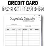 4 Cute Printable Credit Card Payment Trackers | SaturdayGift