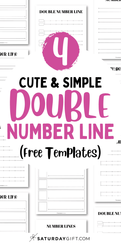 4 Cute & Simple Double Number Line - Free Templates | SaturdayGift
