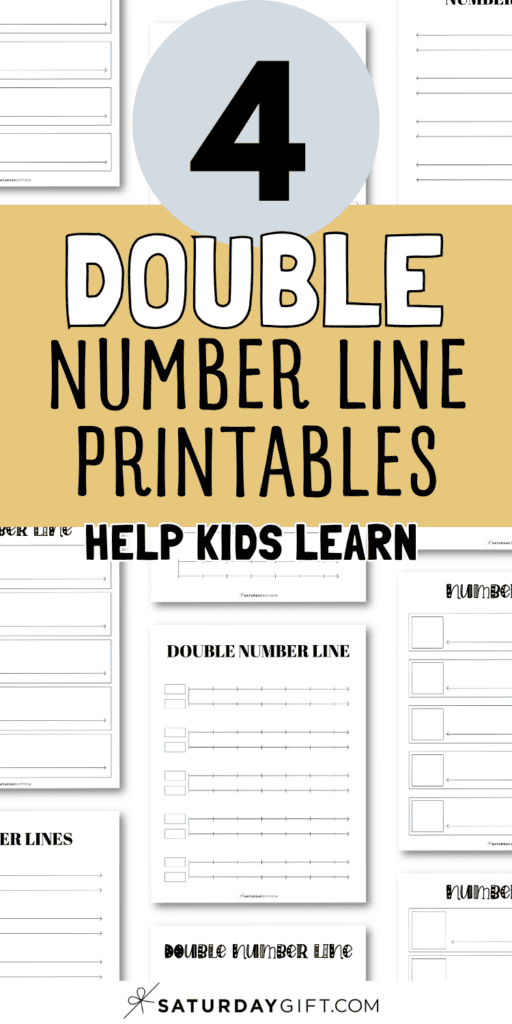 4 Double Number Line Printables - Help Kids Learn | SaturdayGift