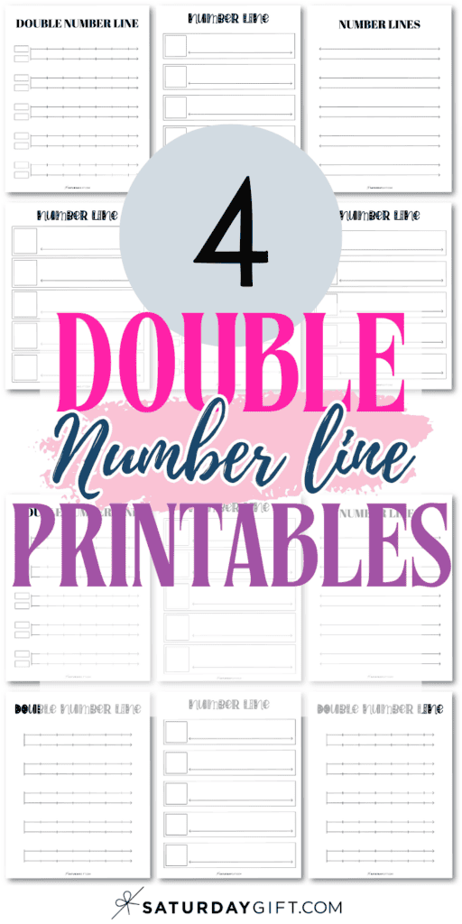 4 Double Number Line Printables | SaturdayGift
