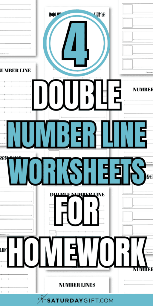 4 Double Number Line Worksheets for Homework | SaturdayGift