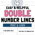 4 Easy & Helpful Double Number Lines - Print & Learn | SaturdayGift