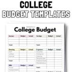 4 Free Printable College Budget Templates | SaturdayGift