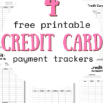 4 Free Printable Credit Card Payment Trackers | SaturdayGift