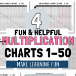 4 Fun & Helpful Multiplication Charts 1 to 50 - Make Learning Fun | SaturdayGift
