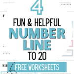 4 Fun & Helpful Number Line to 20 Free Worksheets - Classroom Ready | SaturdayGift