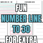 4 Fun Number Line to 30 for Extra Practice | SaturdayGift