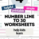 4 Helpful Printable & Simple Number Line to 30 Worksheets - Help Kids Learn | SaturdayGift