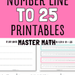 4 Number Line to 25 Printables - Master Math | SaturdayGift
