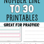 4 Number Line to 30 Printables - Great for Practice | SaturdayGift