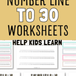 4 Number Line to 30 Worksheets - Help Kids Learn | SaturdayGift