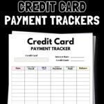 4 Printable Credit Card Payment Trackers | SaturdayGift