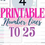 4 Printable Number Lines to 25 | SaturdayGift