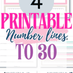 4 Printable Number Lines to 30 | SaturdayGift
