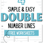 4 Simple & Easy Double Number Lines Free Worksheets - Master Multiplication | SaturdayGift