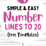 4 Simple & Easy Number Lines to 20 - Free Templates | SaturdayGift