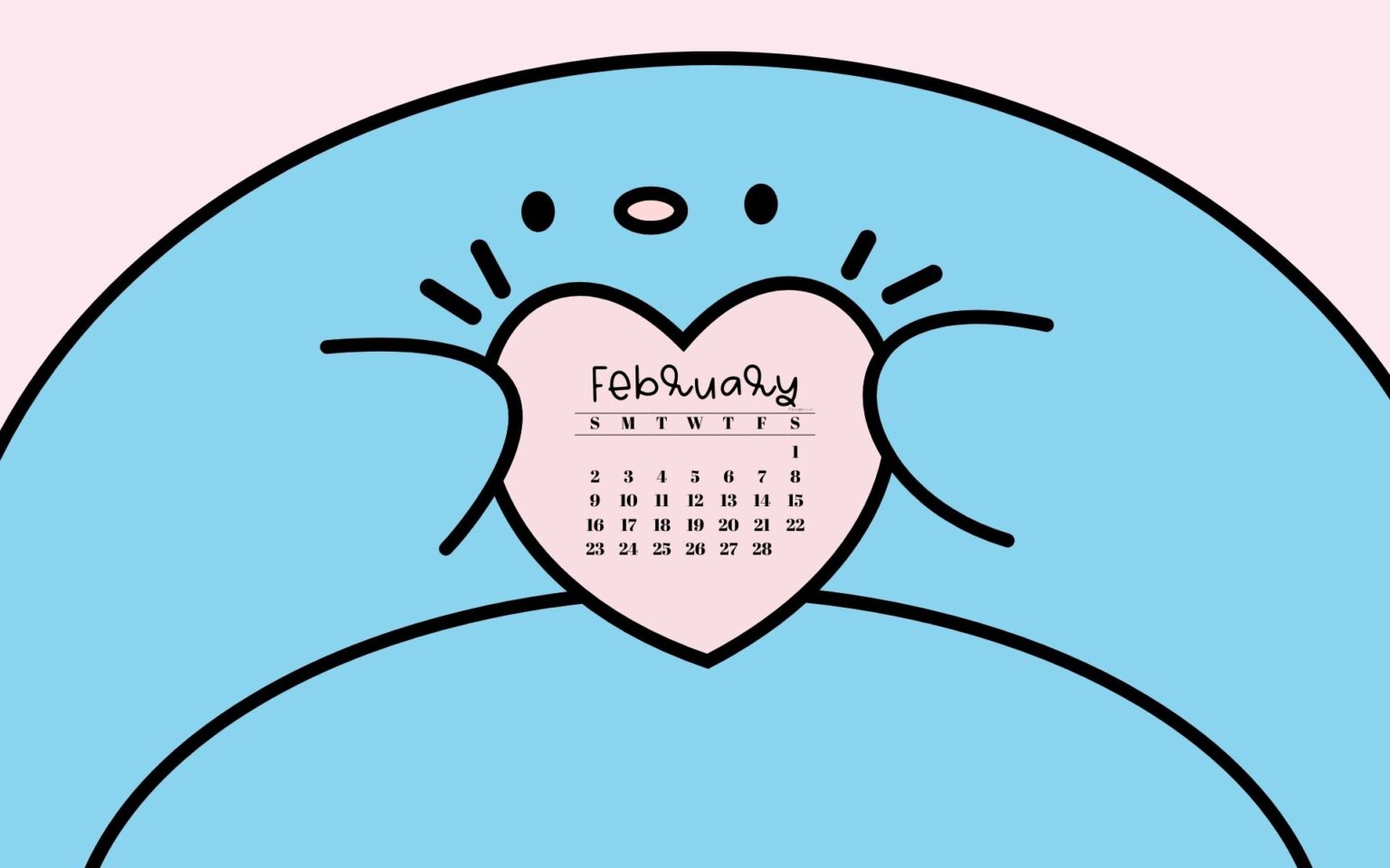 February Desktop Wallpaper 21 Cute & Free February 2025 Calendar Backgrounds