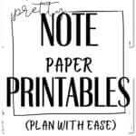 40+ Pretty Note Paper Printables | SaturdayGift
