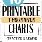 40 Printable Thousands Charts - Practice & Learn | SaturdayGift