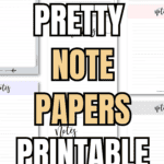 41 Pretty Note Papers Printable Templates | SaturdayGift