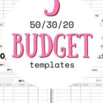 5 Cute 50_30_20 Budget Templates | SaturdayGift