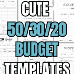 5 Cute 50_30_20 Budget Templates to Print | SaturdayGift