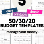 5 Easy and Printable 50_30_20 Budget Templates | SaturdayGift